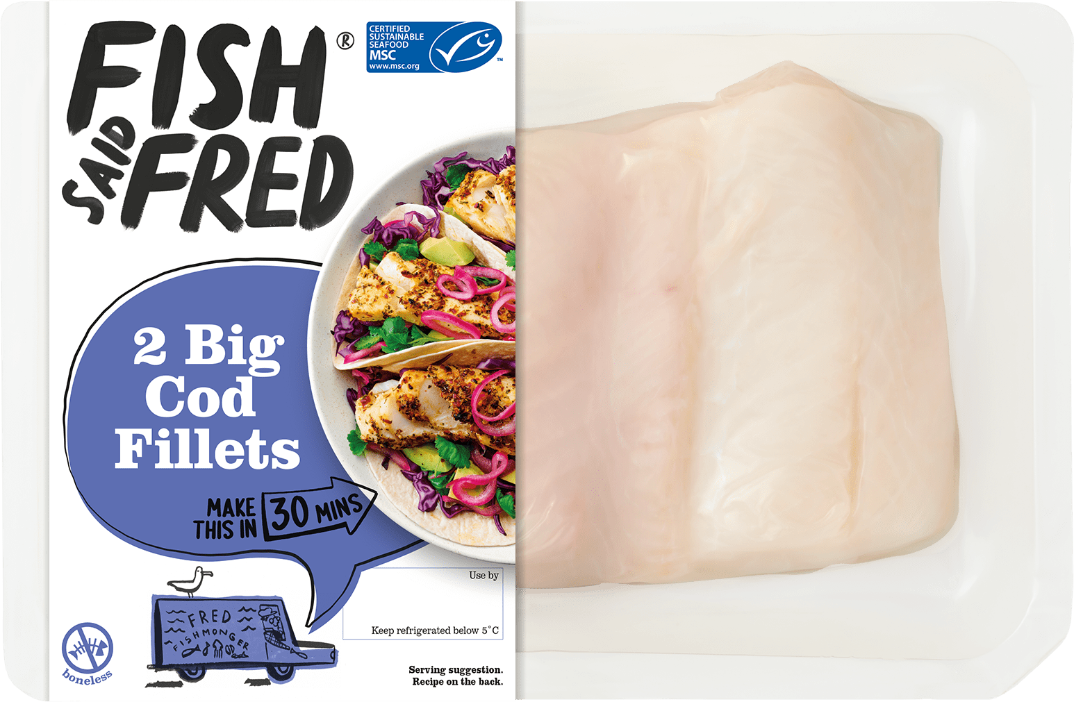 Big Cod Fillets – Fish Said Fred
